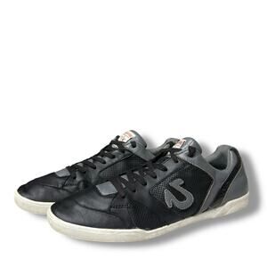 True Religion Sneakers Men's Size 13 US Black Leather Lace Up Low Top Y2K Retro